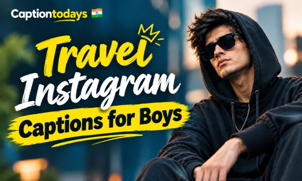 Travel Instagram Captions for Boys