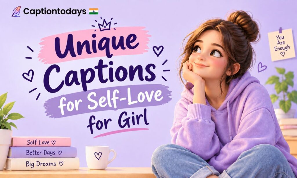 Unique captions for self-love for girl