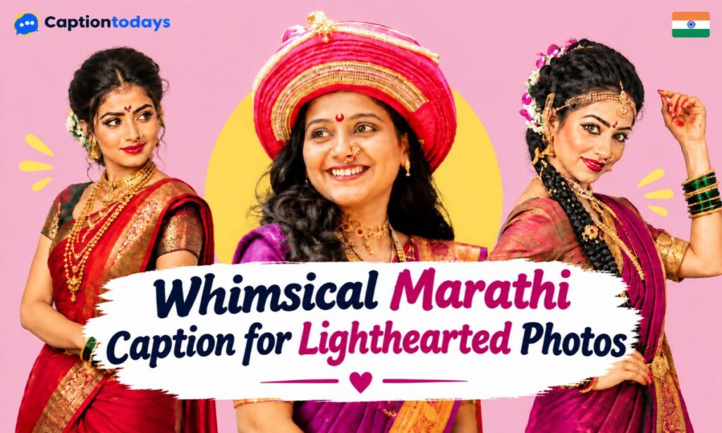 Whimsical Marathi Caption for Lighthearted Photos