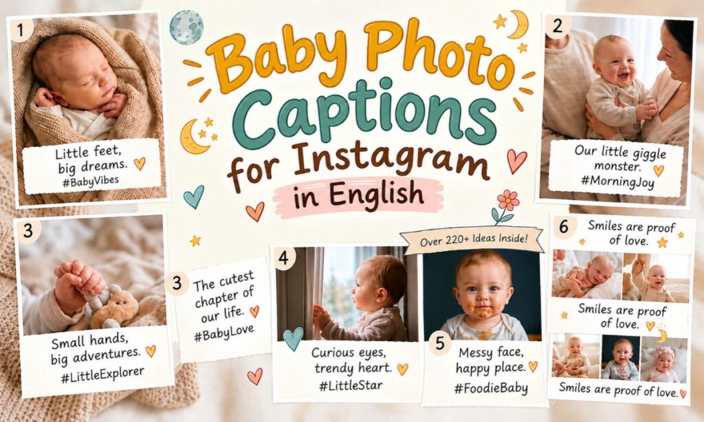 baby photo captions for instagram in english