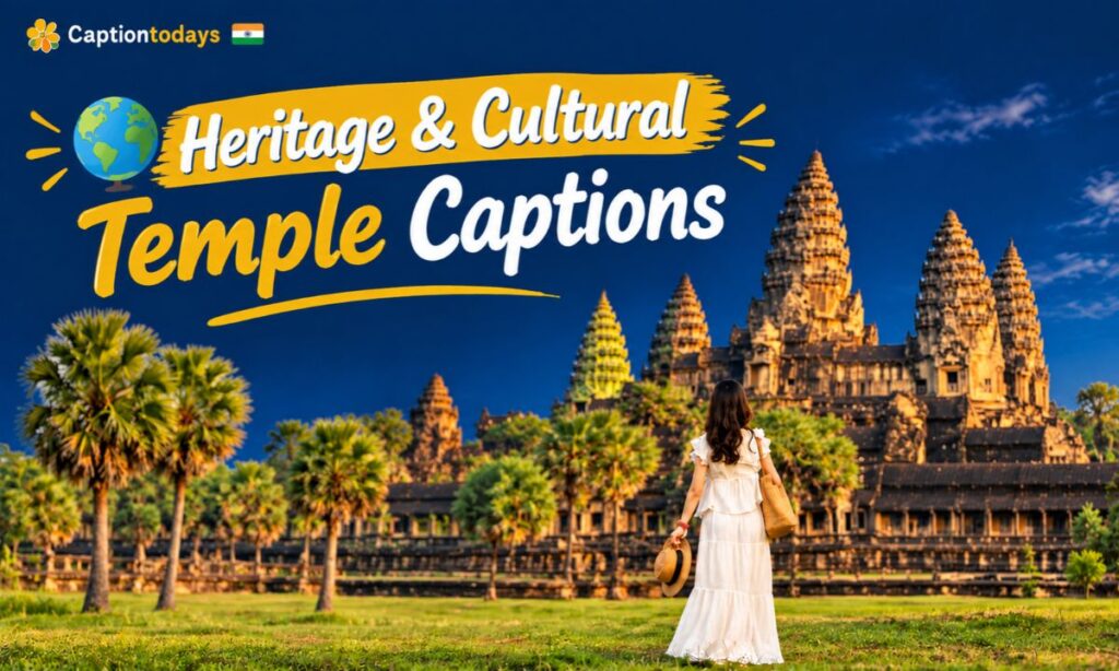 🌍 Heritage & Cultural Temple Captions
