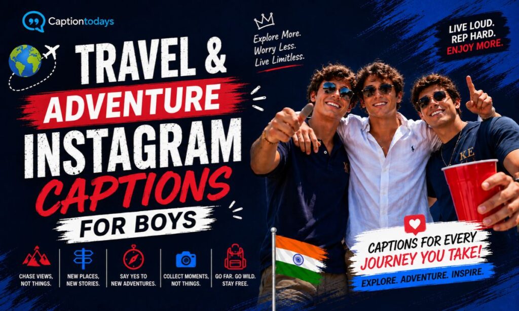 🌍Travel & Adventure Instagram Captions for Boys