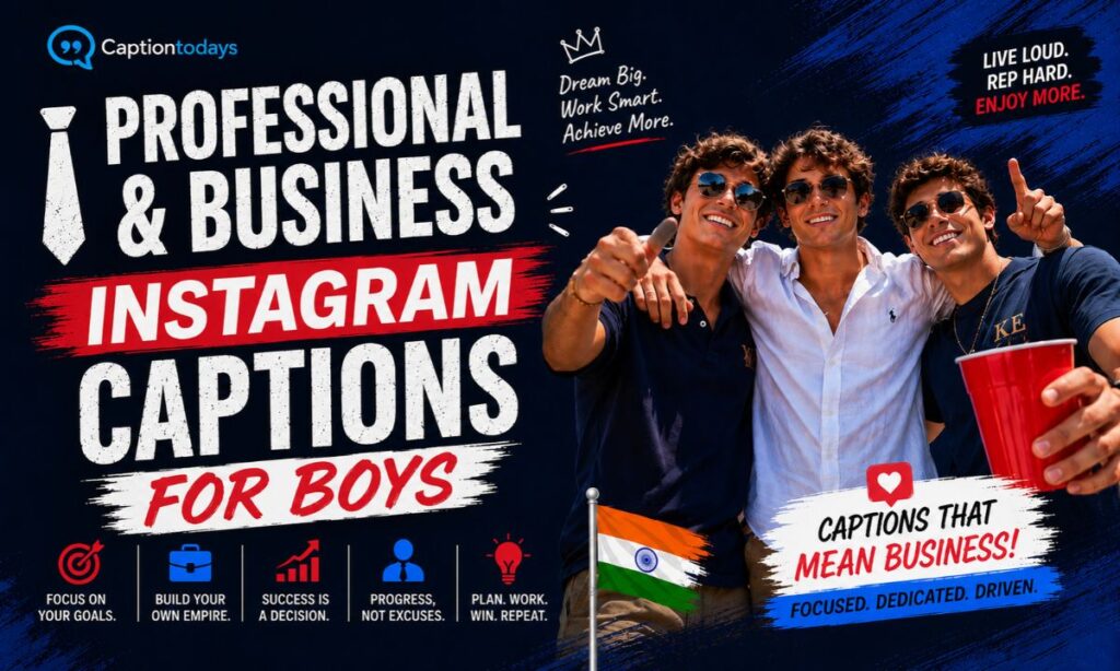 _ 👔 Professional & Business Instagram Captions for Boys