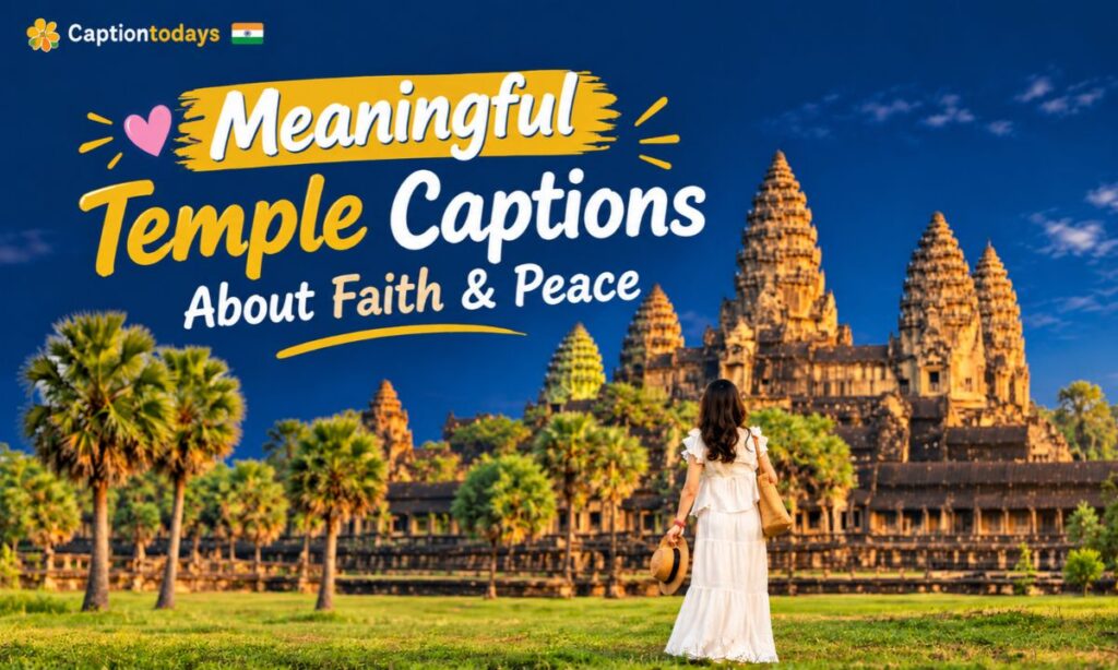 💖 Meaningful Temple Captions About Faith & Peace
