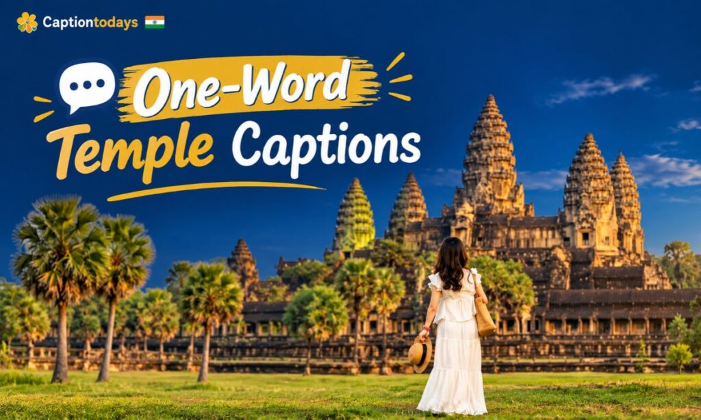 💬 One-Word Temple Captions