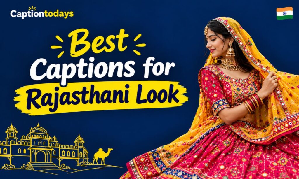 Best Captions for Rajasthani Look
