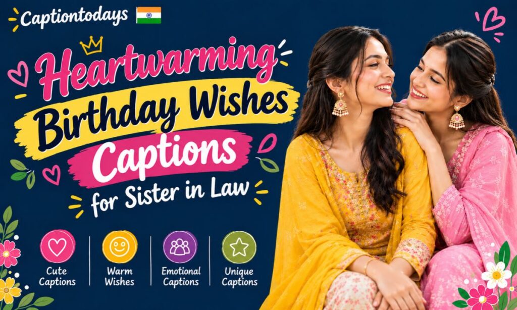 Heartwarming Birthday Wishes Captions for Sister in Law