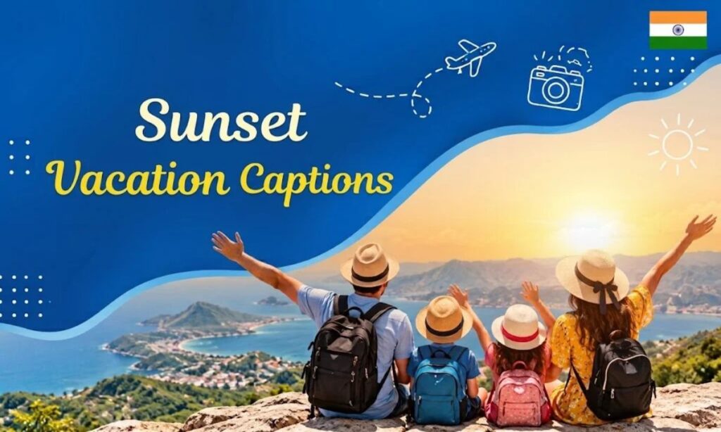 Sunset Vacation Captions