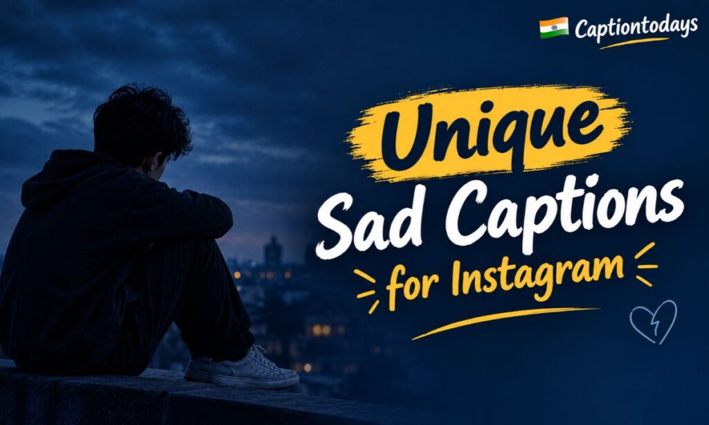 Unique Sad Captions for Instagram